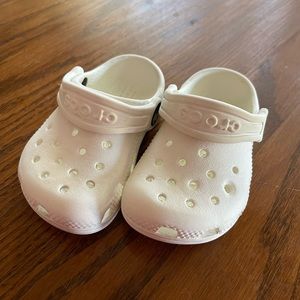 White toddler crocs